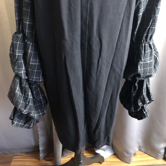 Mustard Sleeve Unique Bubble Long Sleeve Sweater Top - Picture 7 of 12